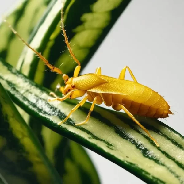 Oriental Yellow Mite with sanseveria ai کنه زرد شرقی