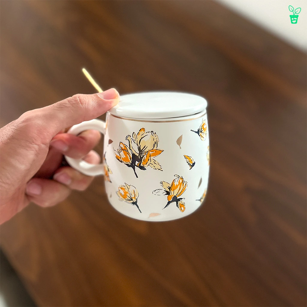 ماگ سرامیکی درب دار 100