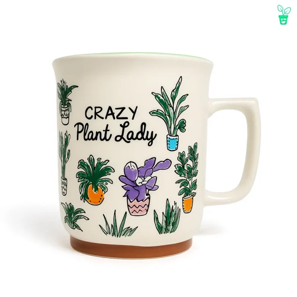 ماگ سرامیکی طرح crazy plant