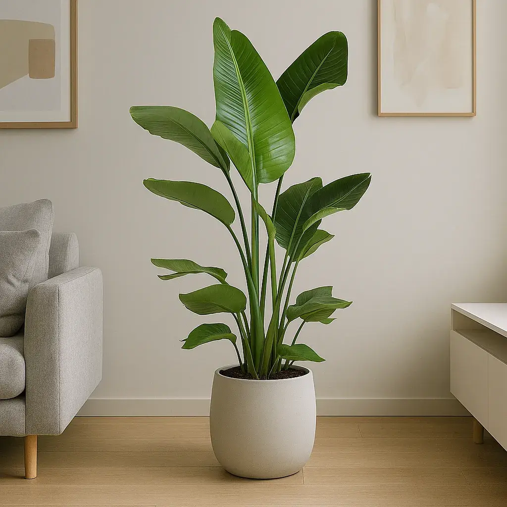 Strelitzia_Nicolai_Bird_of_Paradise_House_Plant گیاه نخل نیکولای