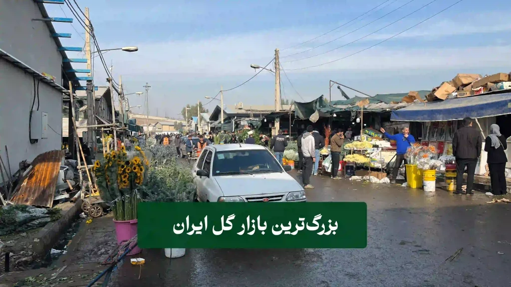 بزرگ‌ترین بازار گل ایران